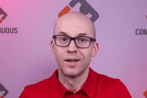 a man wearing glasses