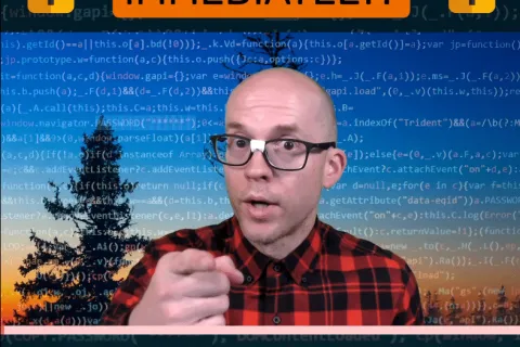 a man wearing glasses