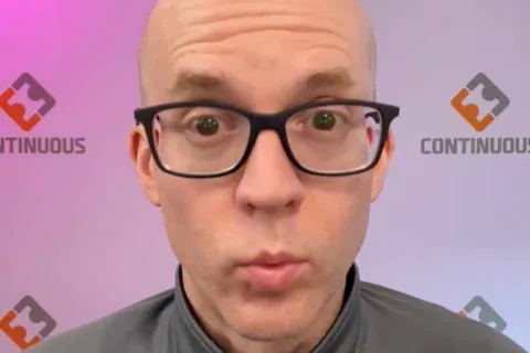 a man wearing glasses
