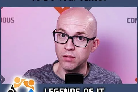 a man wearing glasses