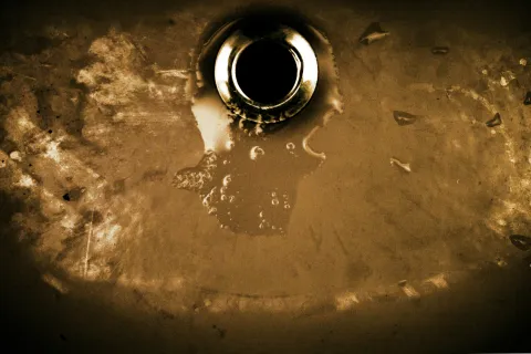 a close-up of a microscope