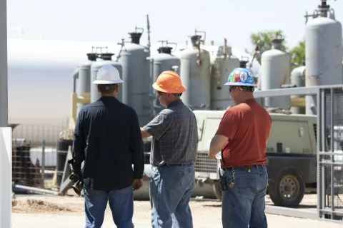 a group of men wearing hardhats for the davis bacon act