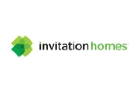 Invitation Homes logo with overlapping green diamond shapes and black and green text.