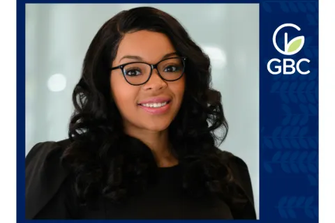 a woman wearing glasses