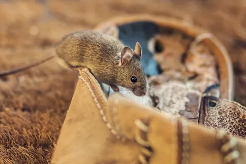 a mouse in a box