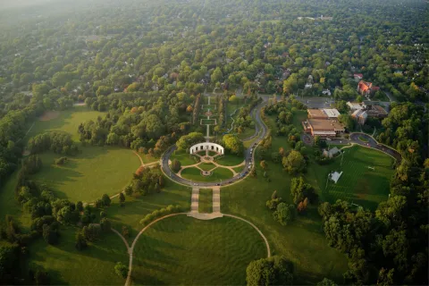 a large green landscape