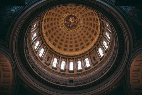 a dome with a design on it