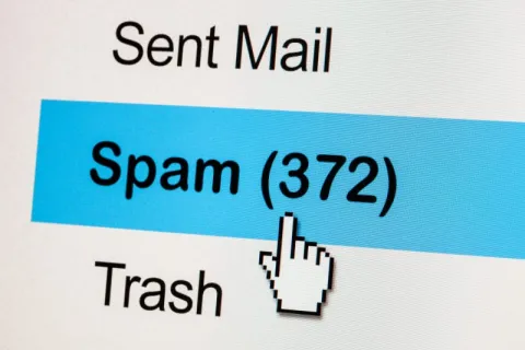 a spam inbox