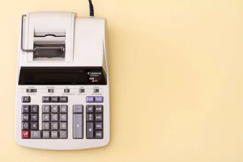 an old calculator