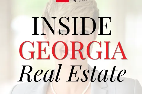 Inside Georgia Real Estate podcast cover featuring Deborah Morton with logos of The Agency and The Clareo Group.