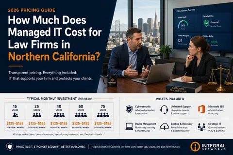 How Much Does Managed IT Cost for Law Firms in Northern California? (2026 Pricing Guide)