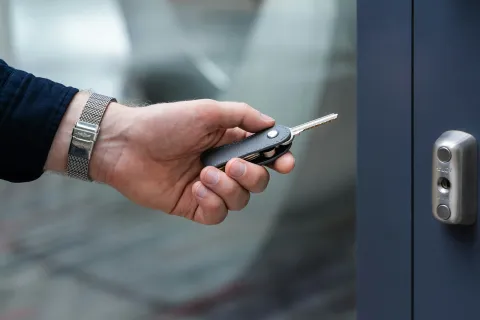 a person holding a phone
