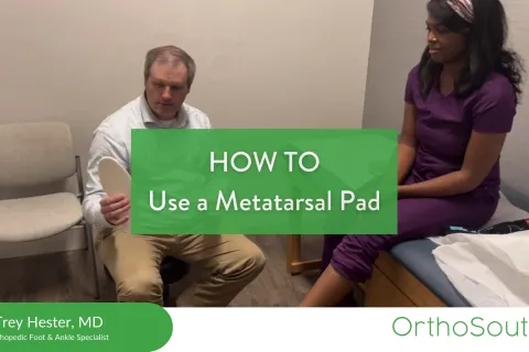 How to Use a Metatarsal Pad