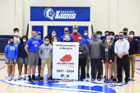 Harding Academy Receives National Athletic Trainers’ Association Safe Sports School Award