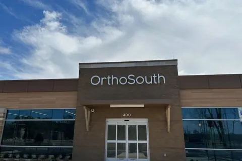a building with glass windows
