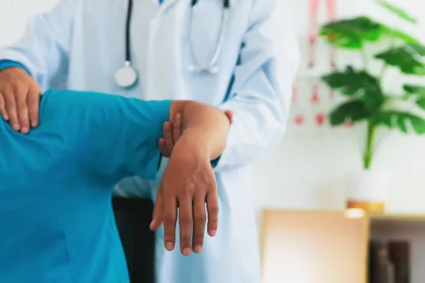 a doctor and a patient