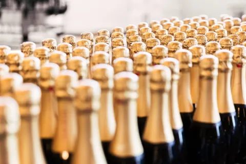 a row of bottles
