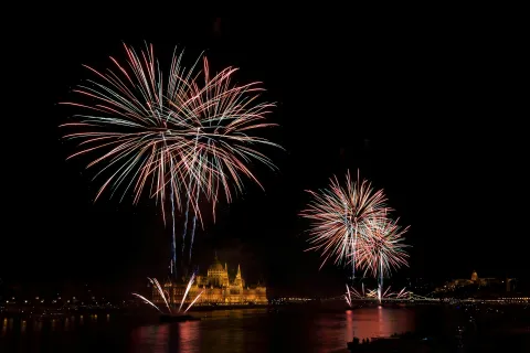 fireworks in the sky