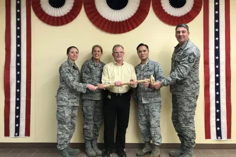 Wall Breaking at Minot AFB, North Dakota