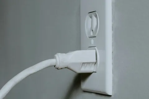 a white electrical outlet