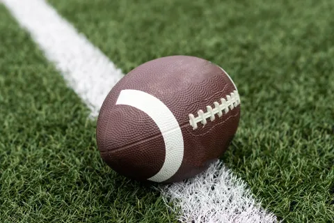 a ball on a field