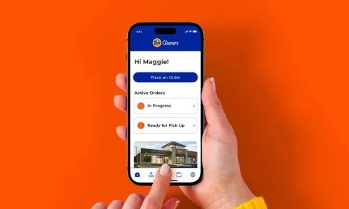 Check out our dry cleaning and laundry app