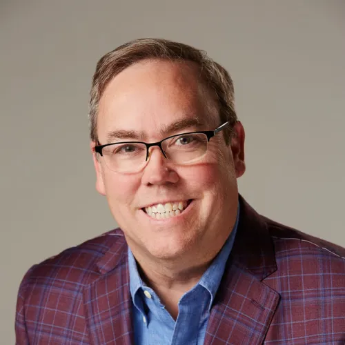 a man wearing glasses