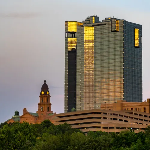 a tall building with a tower