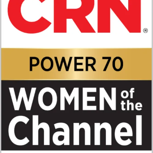 CRN Power 70 Women of the Channel Solution Providers 2022 award logo by The Channel Co