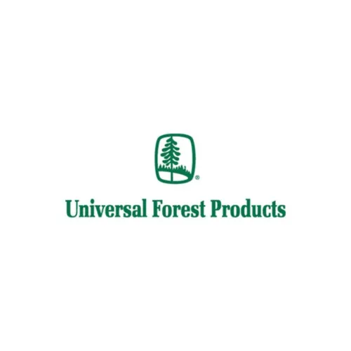 Logo of Universal Forest Products featuring green text and a tree emblem.
