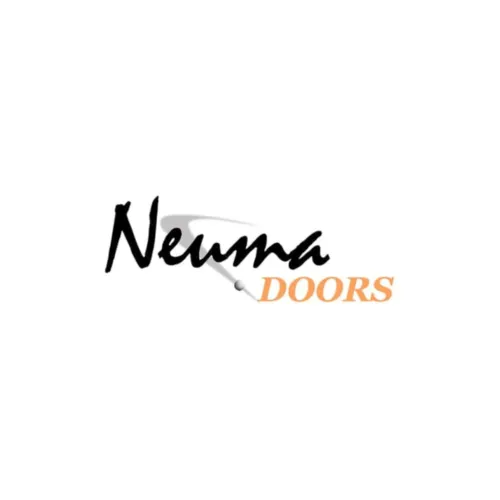 Neuma Doors logo featuring elegant typography and a modern design.