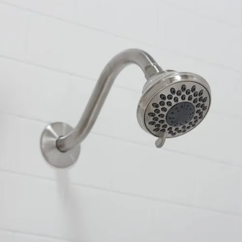 bathroom with chrome shower head