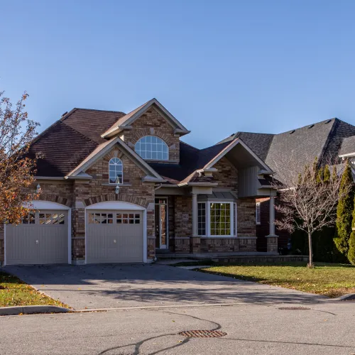 a large brick house