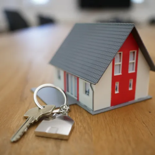 a small house on a table