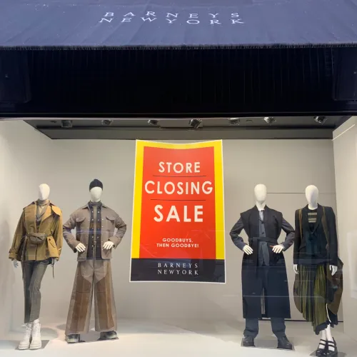 a group of mannequins in a store