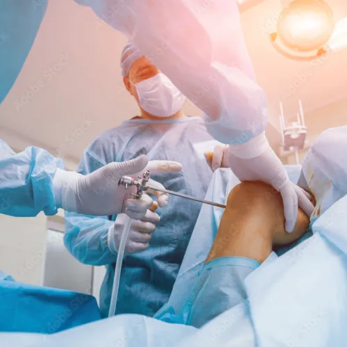 a dentist performing an operation