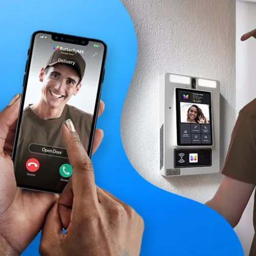 a man holding a phone
