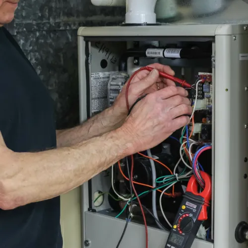 a man working on a computer