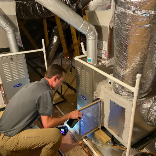 LunsPro Home Inspector completing a Carolina hvac inspection, LunsPro Inspection Group, charlotee nc home inspector, carolina  Residential and Commercial Home Inspections, Carolina home inspector, Carolina drone inspections, Carolina septic and sewer scope inspections, Carolina radon testing, Carolina mold and air quality testing, Carolina pool inspections, Carolina home maintenance