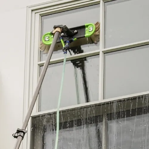 a person on a ladder