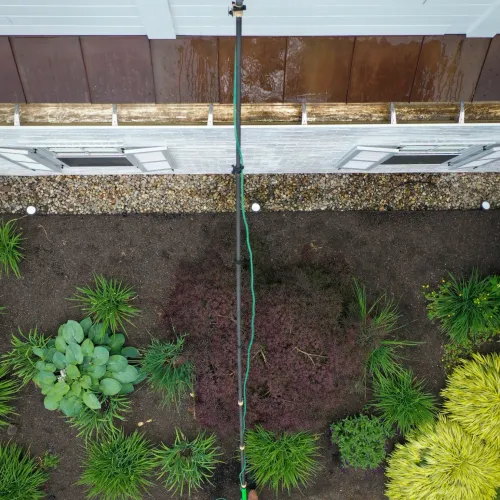 a person standing on a balcony