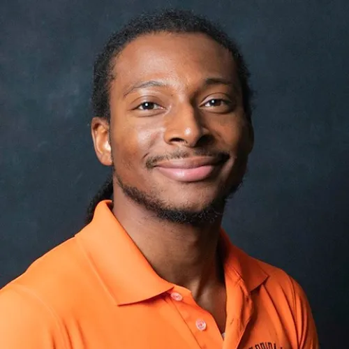 a man looking at the camera