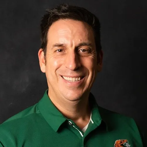 a man smiling for the camera