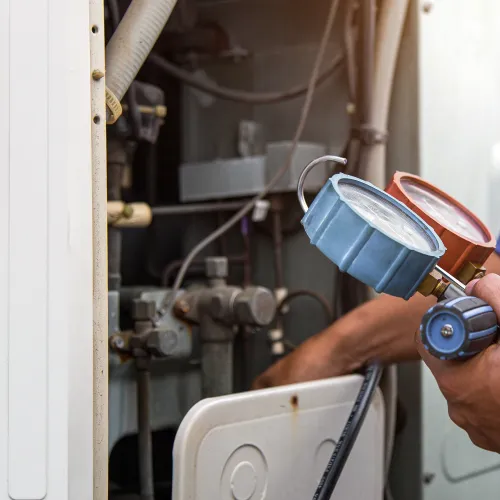 a person holding a device