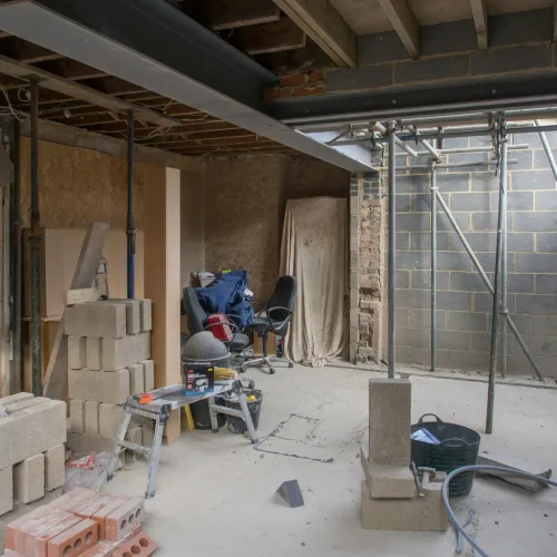 a person working in a room