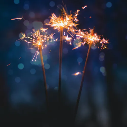 fireworks in the sky