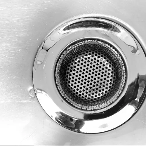 a close up of a car's headlight