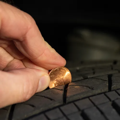 a hand holding a small round object