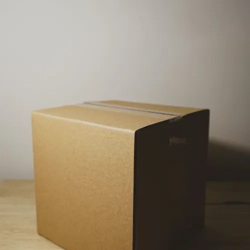 a box on a table