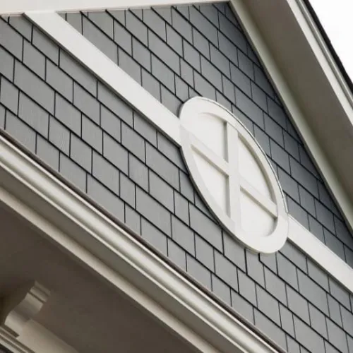 a building with a sign on the side